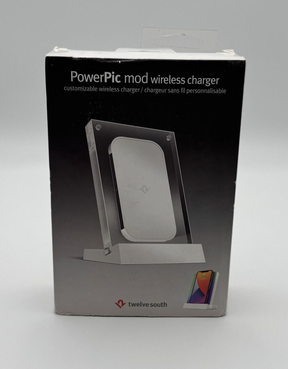 NEW Twelve South PowerPic mod Wireless Charger For Phones And AirPods Pro WHITE